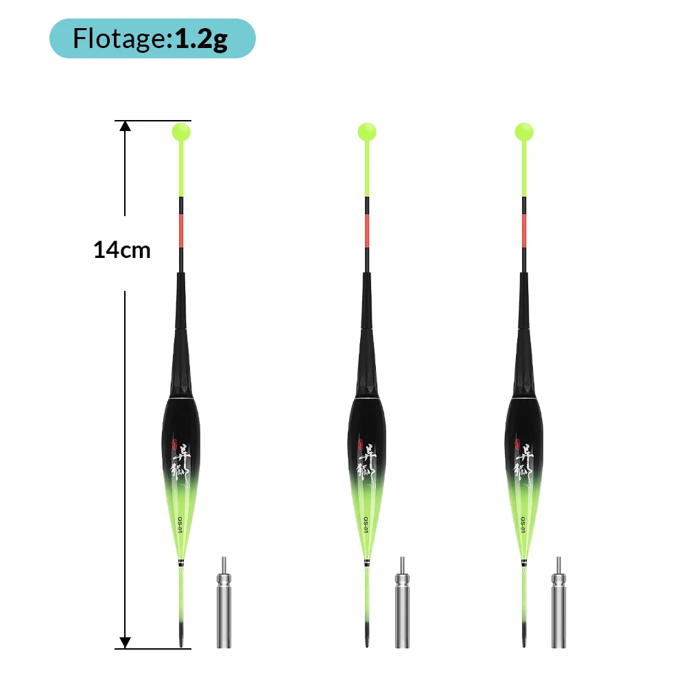 3pcs 1.2g floatage