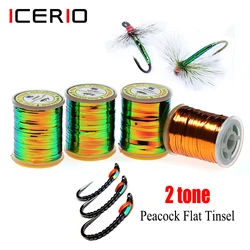 Oropel Plano Pavo Real Naranja – Mylar para ninfas y mosca húmeda