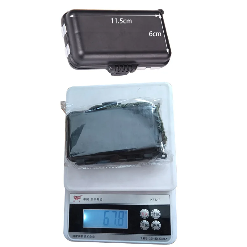 Caja de aparejos de pesca, caja de cebo de cierre de apertura de doble cara, gancho multifuncional, estuche de almacenamiento de señuelos, caja de accesorios de cebo - imagen 5