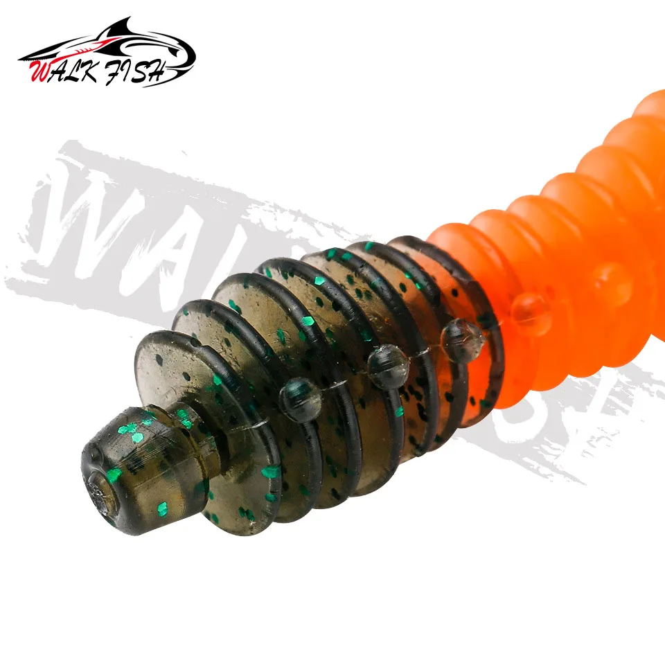 WALK FISH-señuelo de pesca suave, 50mm, 1,27g, cebos de silicona para perca Wobblers Swimbait, señuelo suave, señuelo Artificial para trucha - imagen 4