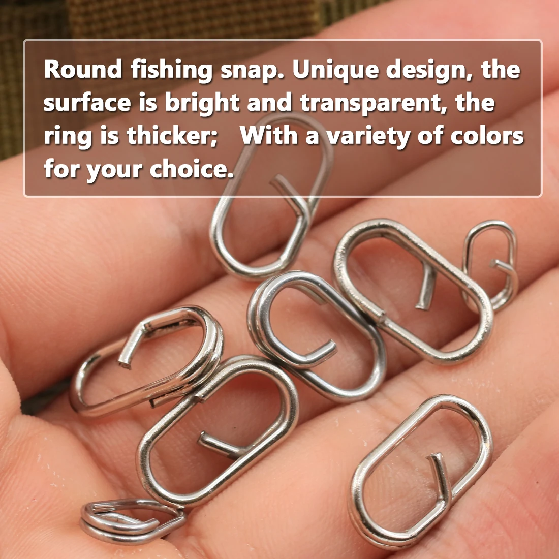 9KM 50 ~ 200 Uds. Broche de pesca de acero inoxidable, Clips de pesca rápidos, anillos, conector de señuelo de agua dulce y salada - imagen 5