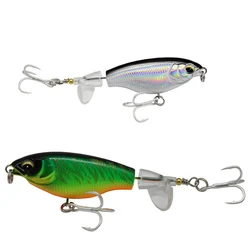 Whopper Plopper 75mm – Wobbler de cola giratoria para pesca deportiva