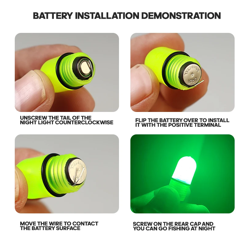 TAIYU 5 uds campana brillante eléctrica; campana de caña de pescar con luz nocturna; dispositivo de alarma de pesca nocturna con caña de corriente. - imagen 4
