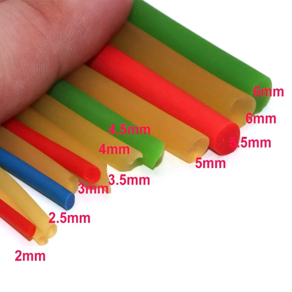 Banda elástica de pesca de 2025, 2/2,2mm, flejes de goma sólida, cuerda atada, cuerda de 10m para tenis, cuerda perdida - imagen 2