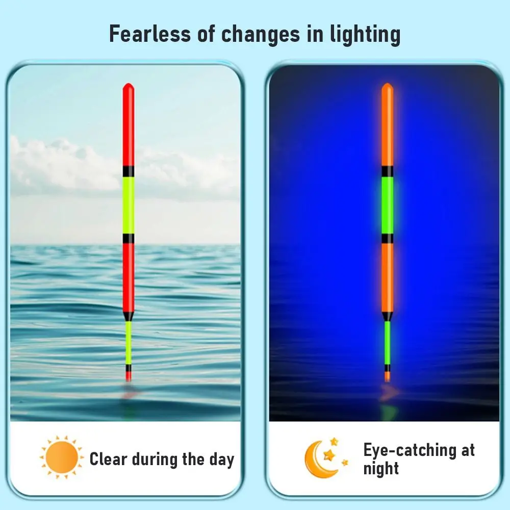 Flotadores de pesca grandes de plástico, boya indicadora de golpe, boya de deslizamiento, tubo de deriva, alta sensibilidad, cola larga, 2 piezas - imagen 2