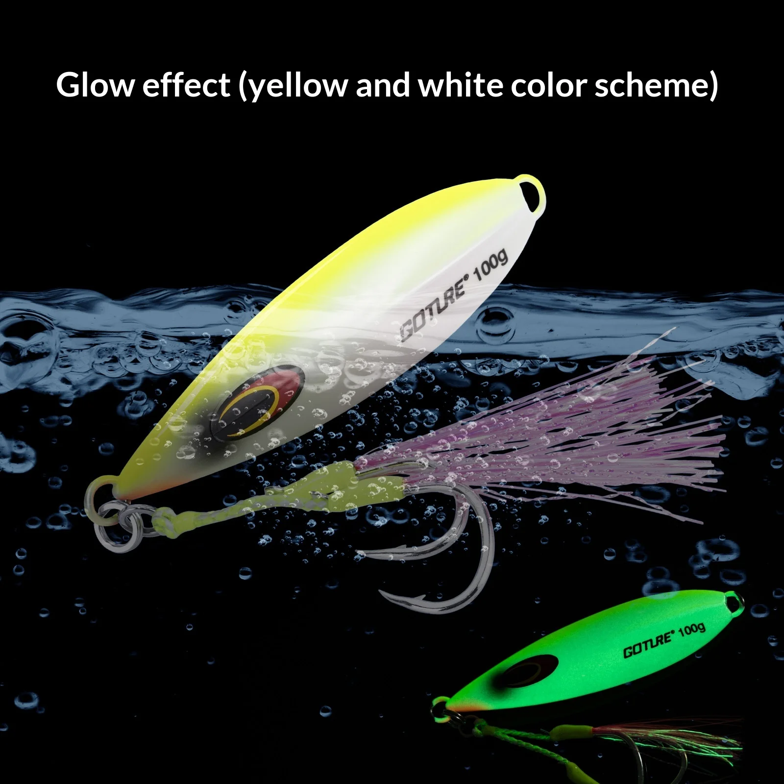 Goture Señuelos Metálicos de Jigging – Anzuelo para Atún y Lubina UV - imagen 3