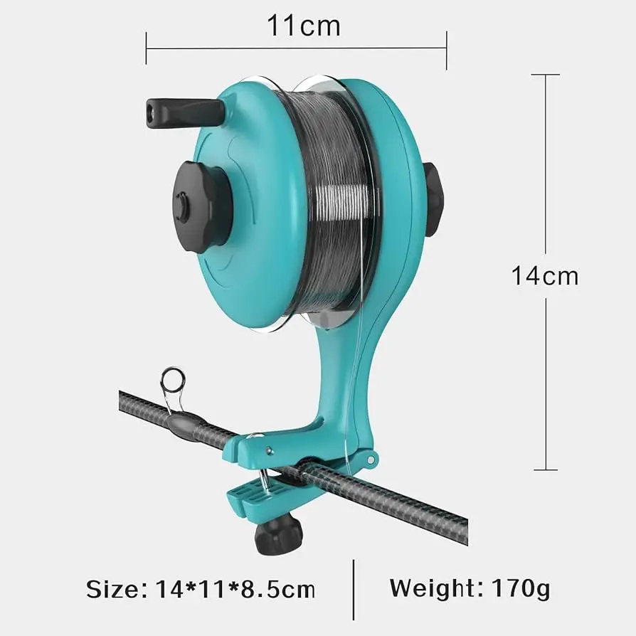 TAKEDO-enrollador de sedal de pesca, máquina de bobinado, removedor de carretes, dispositivo de líneas de pesca para carrete giratorio, carrete de fundición - imagen 3