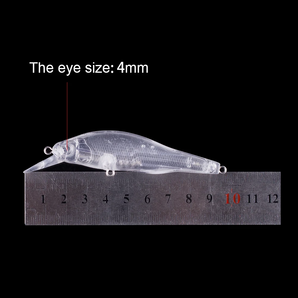 Hanlin-señuelo de pesca de plástico duro, anzuelo flotante Artificial sin pintar, 10/20 piezas, 9,5 CM, 9G, Wobbler, aparejos de lubina - imagen 2