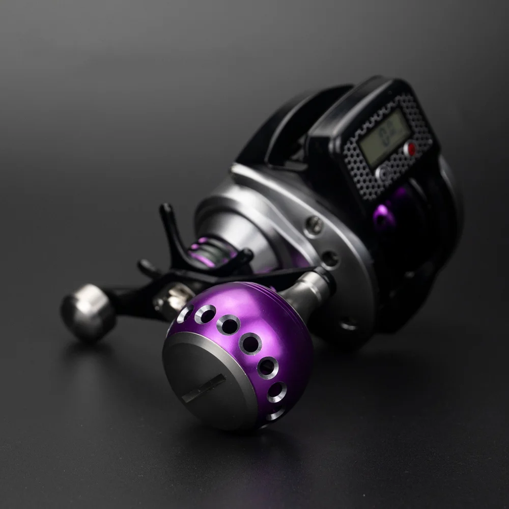 Carrete de pesca de mar con pantalla Digital electrónica impermeable, contador de línea, rueda de Baitcasting, 16 + 1BB, perfil bajo, suave, arrastre máximo de 8kg - imagen 3