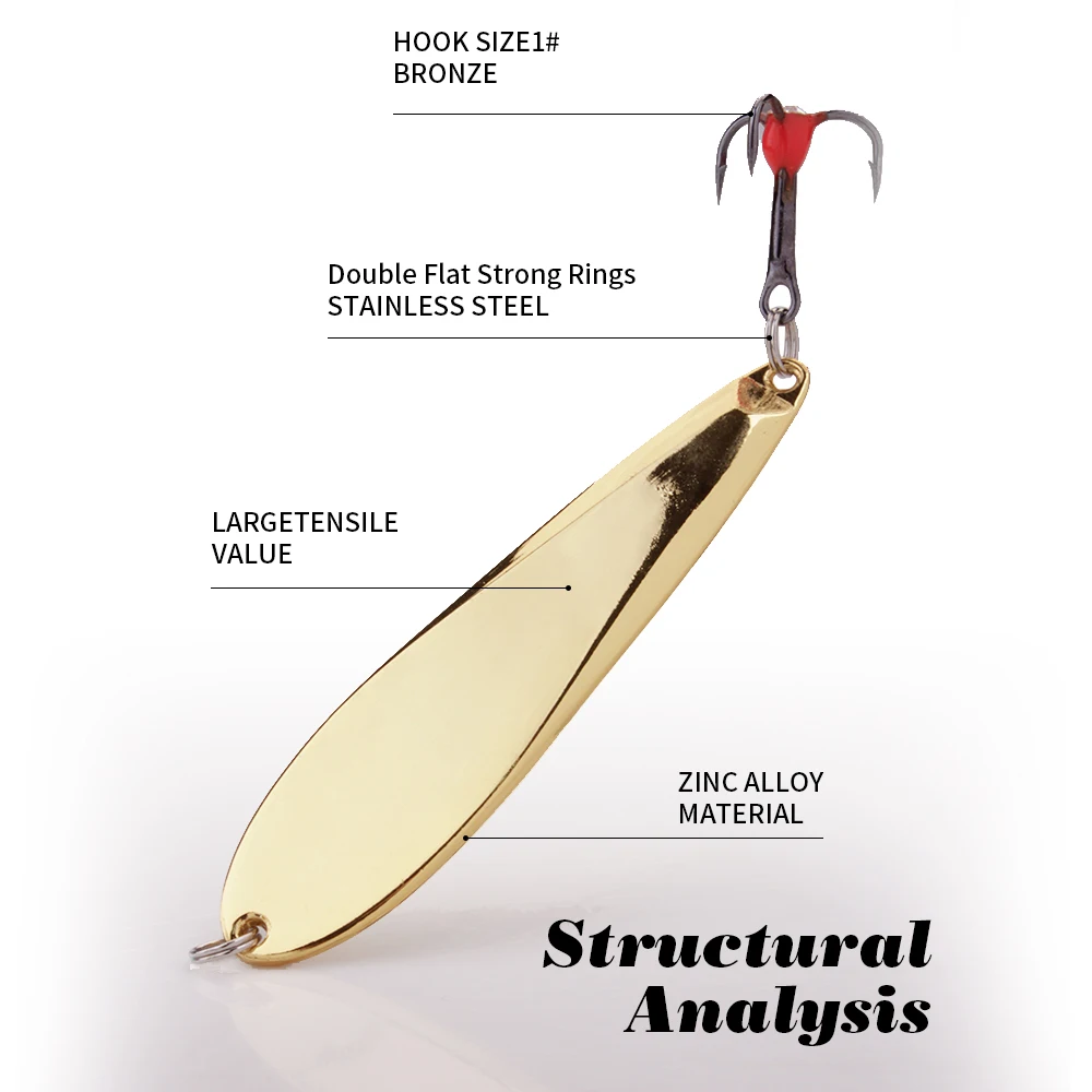 Jig Vertical FTK Señuelo Pesca en Hielo con Anzuelo Triple - imagen 5