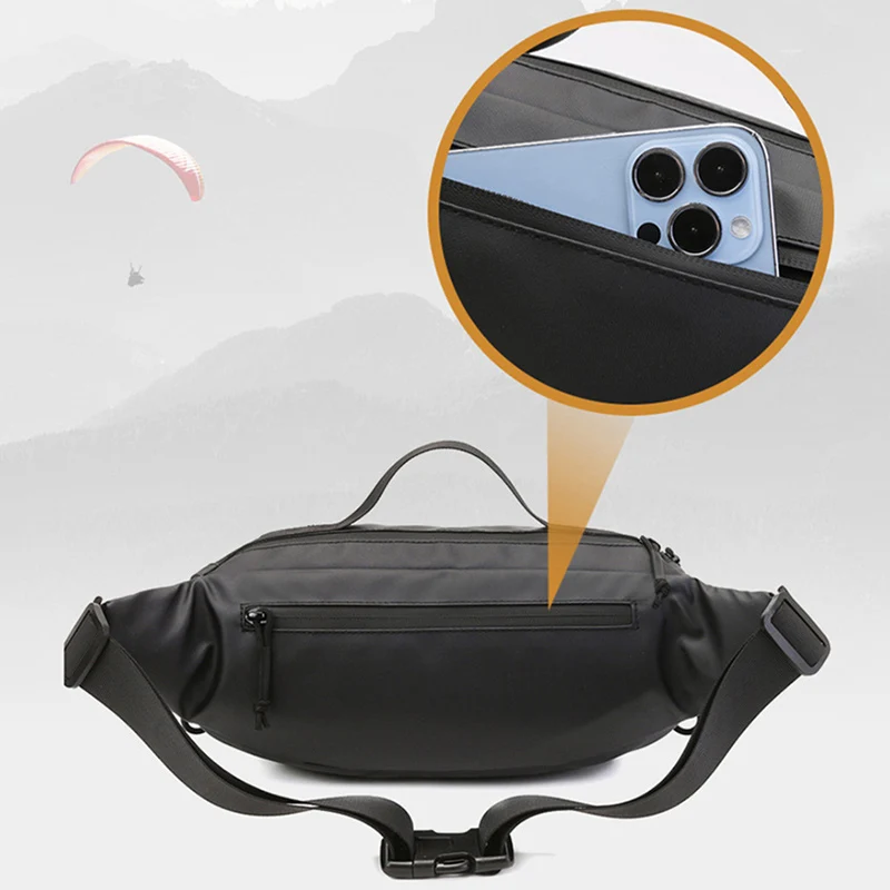 Bolsa de pecho impermeable para equipo de pesca, bolso cruzado ligero para viaje, senderismo, riñonera multifuncional para deportes al aire libre, Z9A - imagen 5