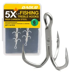 Anzuelo Triple con Púas Afiladas – Pesca Agua Dulce y Salada 2#-10#