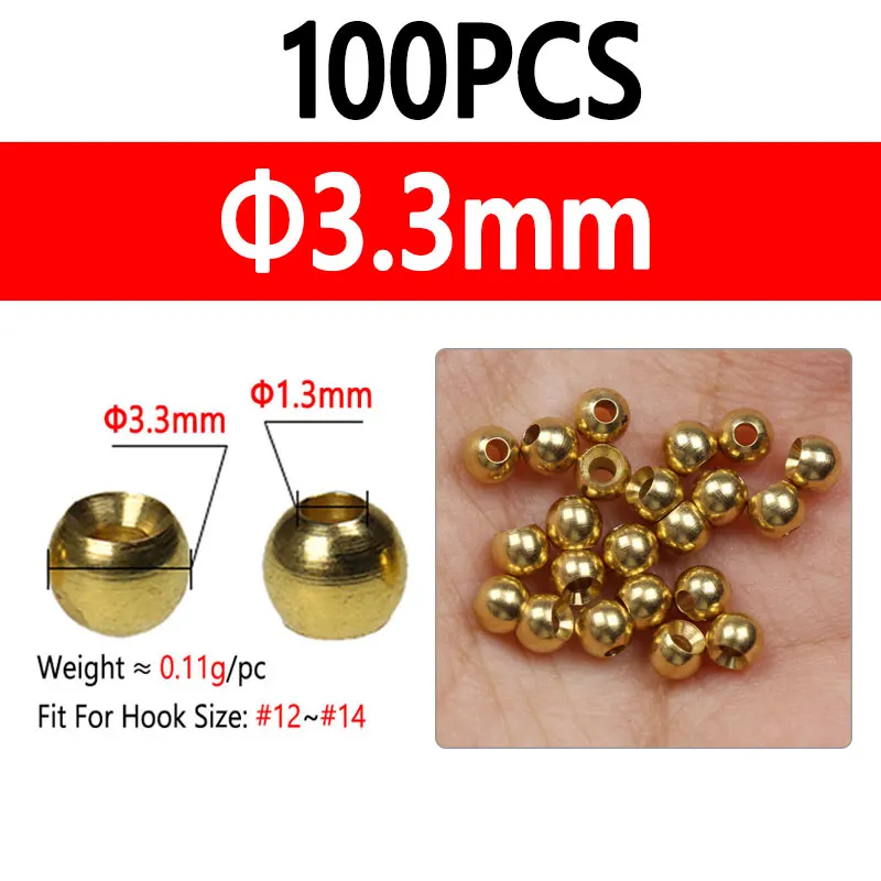 100pcs 3.3mm