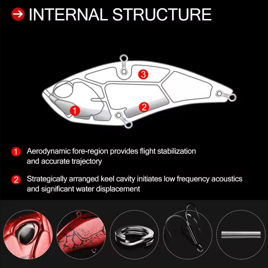 BEARKING Pro 100mm 32g bonitos Wobblers aparejos de pesca Señuelos de pesca cebo vibratorio para pesca en hielo accesorios artificiales - imagen 2