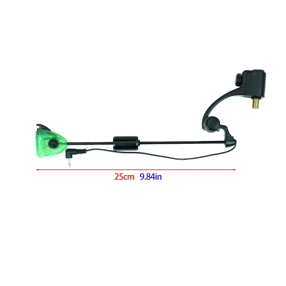 Hirisi LED Swingers de pesca de carpa B2045 - Conector de cambio rápido Indicadores de alarma de mordida LED de 4 colores y peso ajustable - imagen 5
