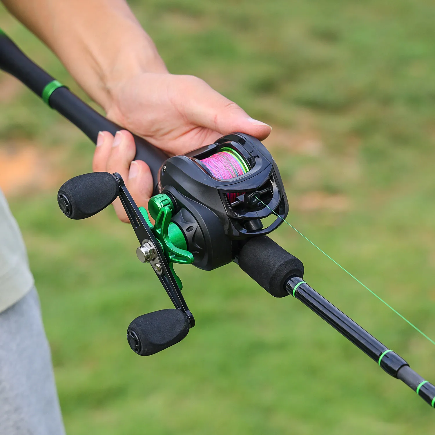 Carrete baitcasting del combo Sougayilang