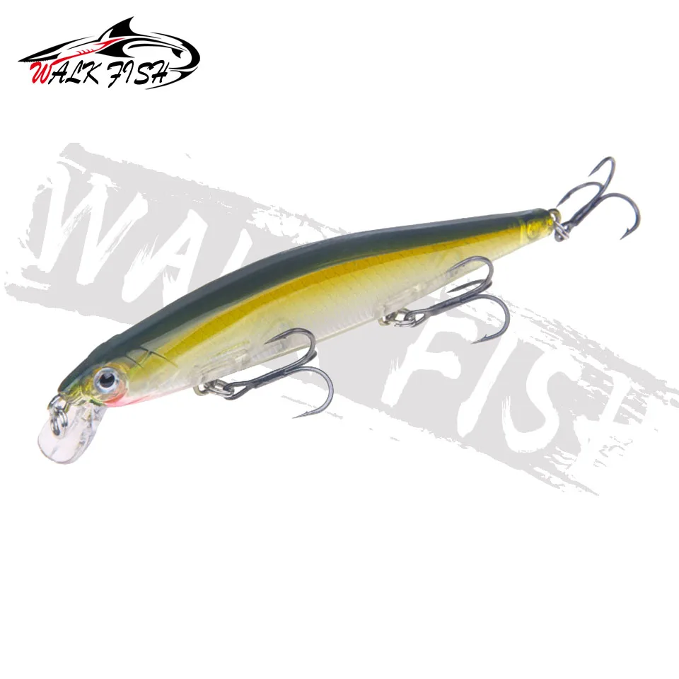 WALK FISH Señuelos de Pesca de 11cm y 12,9g, cebos artificiales de plástico con gancho para Lucio, Carpa, aparejos Swimbait - imagen 4
