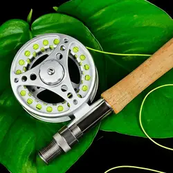 Carrete pesca mosca aluminio 2+1BB tamaño 5/6