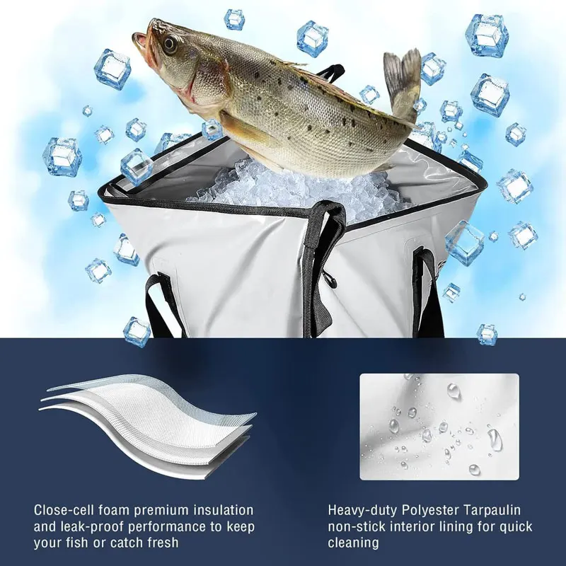 Monster Kill Bag impermeable – Bolsa enfriadora de pesca con cremallera YKK - imagen 4