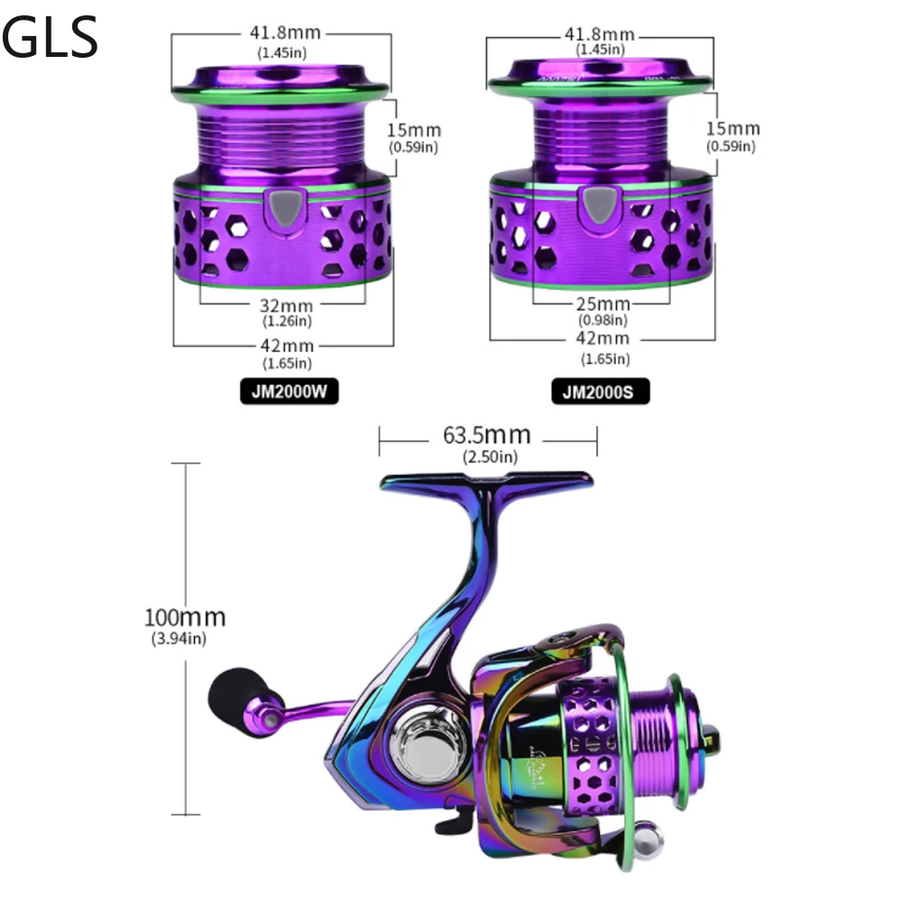 GLS-Rueda de pesca de carpa de alta velocidad, 12 + 1BB, izquierda/derecha, balancín de Metal intercambiable, carrete de fundición giratorio, 5,2: 1, nuevo - imagen 3