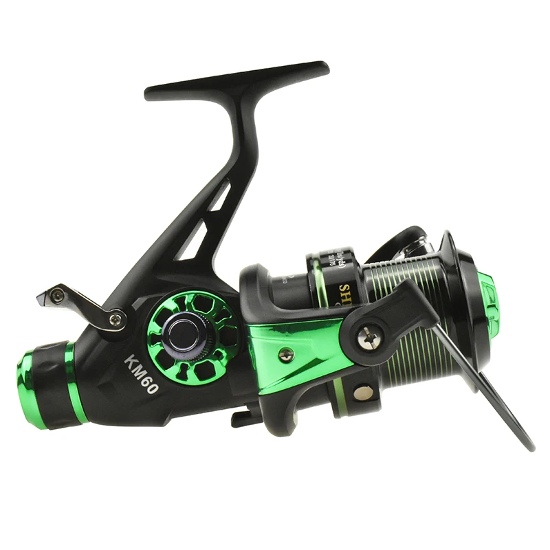 King60 Un elegante carrete de pesca moderno con un acento verde vibrante para un mejor rendimiento y estilo