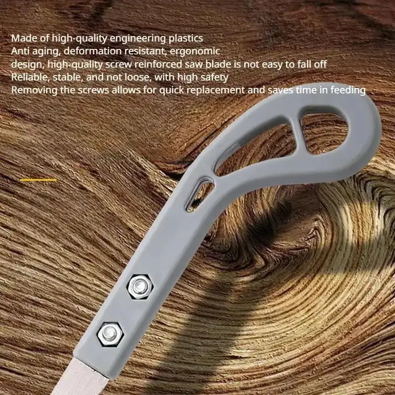Sierra de mano afilada con mango madera resistente para jardín - imagen 5
