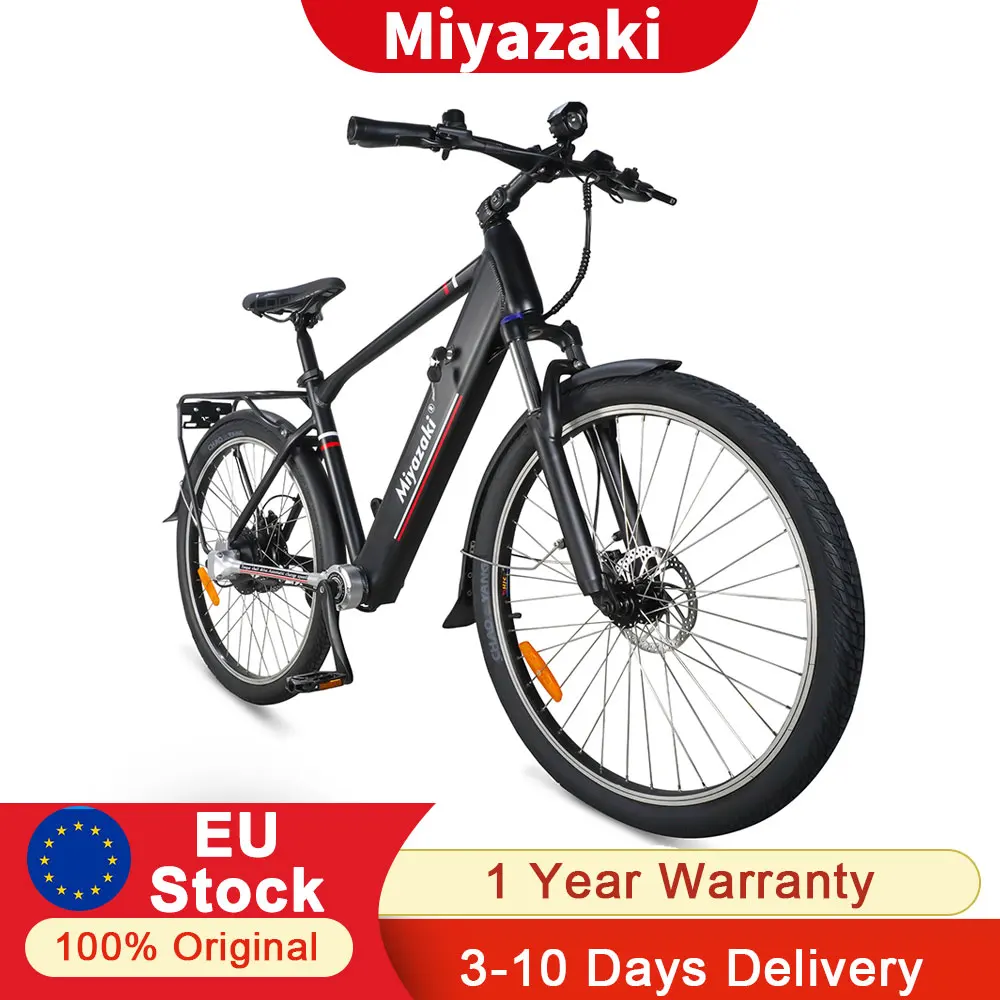 Bicicleta Eléctrica Urbana Miyazaki GC1995 – Motor 350W y batería 48V