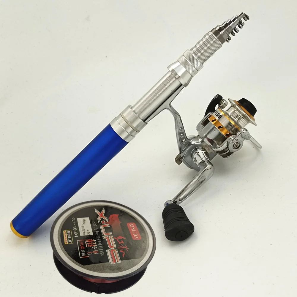 Fire maple-caña de pescar con forma de bolígrafo de acción rápida, mini caña de pescar telescópica, juego de caña portátil de carbono, carrete de metal de viaje, 1,8 m, 2m - imagen 5