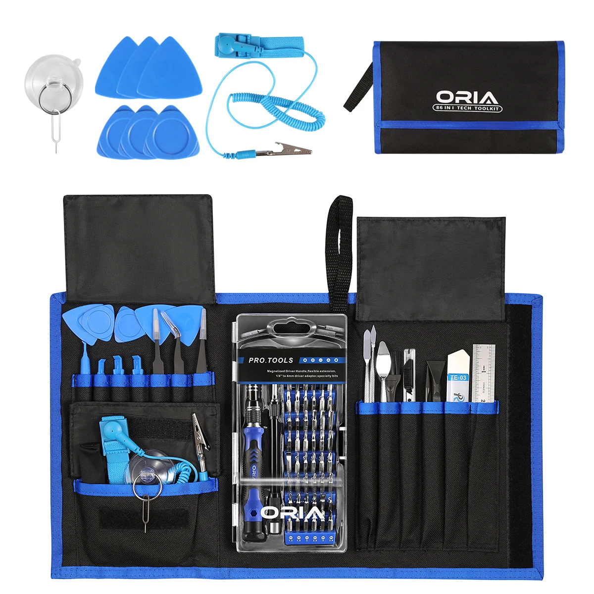 Kit destornilladores precisión ORIA – Juego puntas reparación móvil