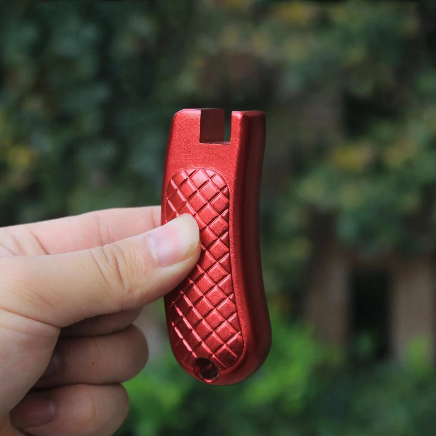 Empuñadura Tirachinas Aluminio Rojo – Accesorio DIY Adultos - imagen 2
