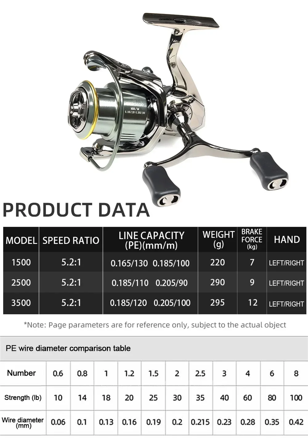 Descubra la mejor experiencia de pesca con el carrete giratorio DAIWA BFT-1500 de alto rendimiento con un sólido peso de 220 g y un diseño manual de 7 apalancamiento para un rendimiento óptimo
