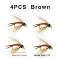 4pcs Brown Size 12