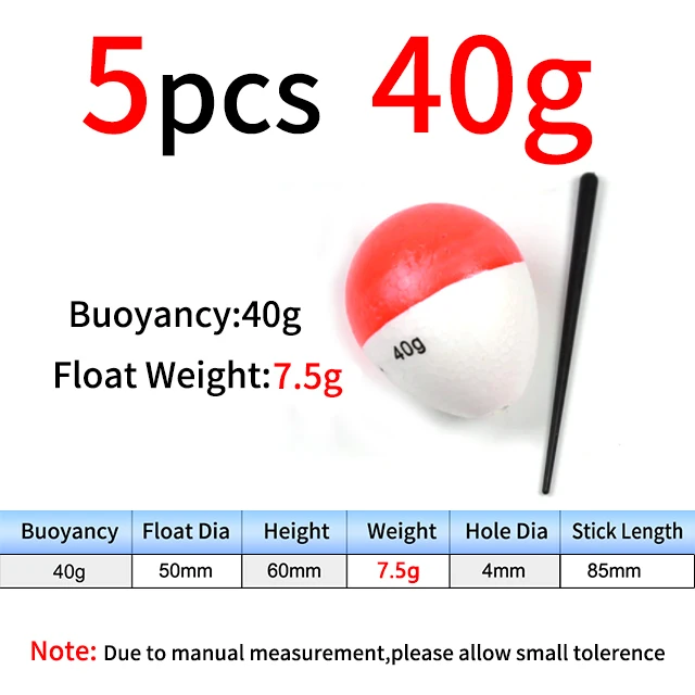 5pcs 40g