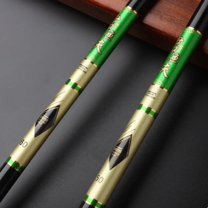 Caña para agua de mar, lubina de agua dulce, trucha, pesca de viaje, caña de pescar telescópica portátil de fibra de carbono, caña de pescar de mar corta pequeña