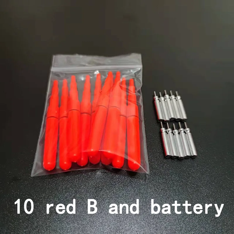 red B and battery