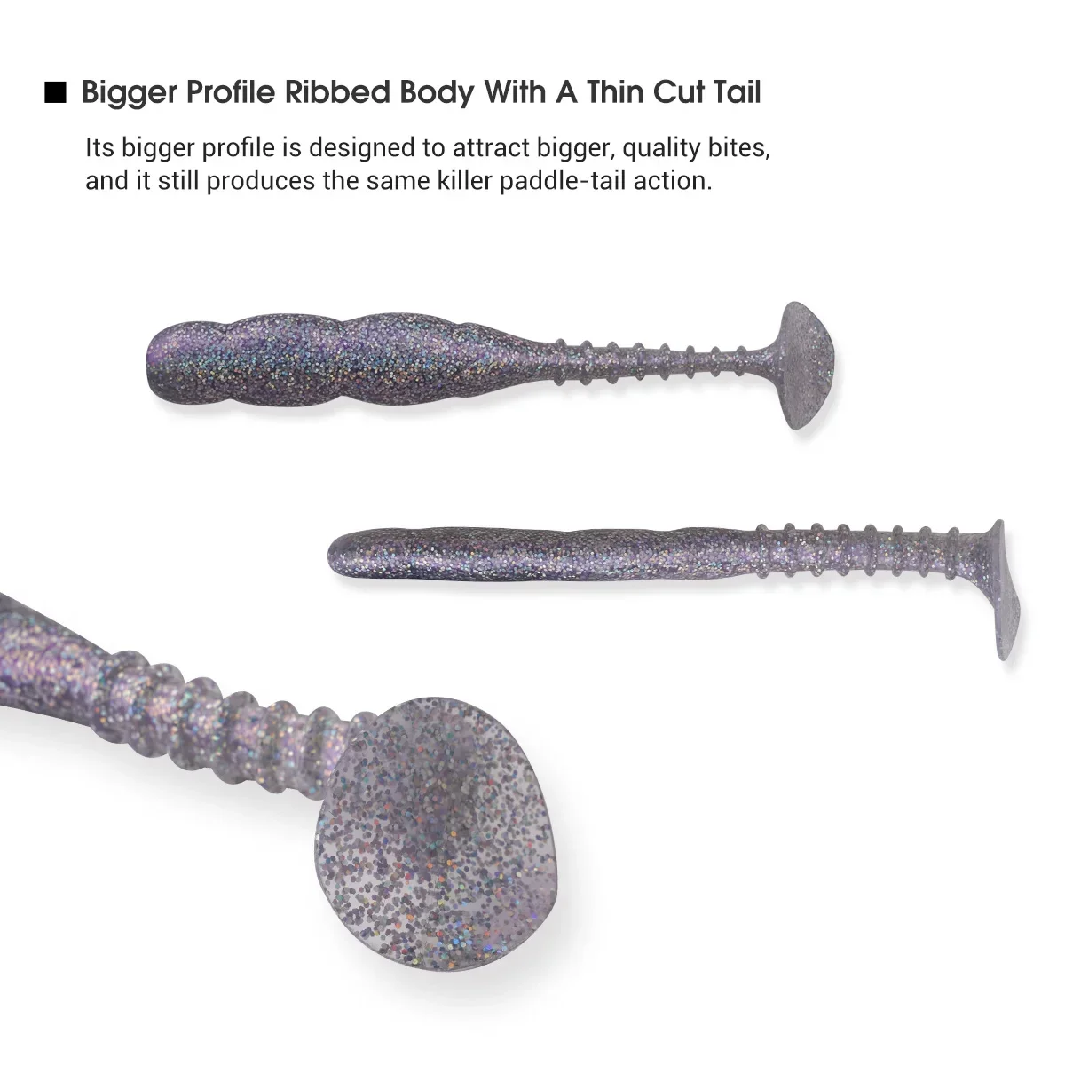 Noeby cebo suave 150mm 21g Ryan Shad Swimbait 6,5 "señuelo Artificial suave Wobblers Jig Head Minnow Bass Pike perca señuelo de pesca - imagen 5