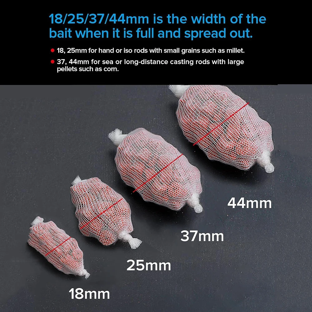 Bolsas de cebo de malla PVA de 5 metros, medias de repuesto de malla para pesca de carpa, red de cebo Boilie Rig, bolsas de cebo de repuesto universales - imagen 5