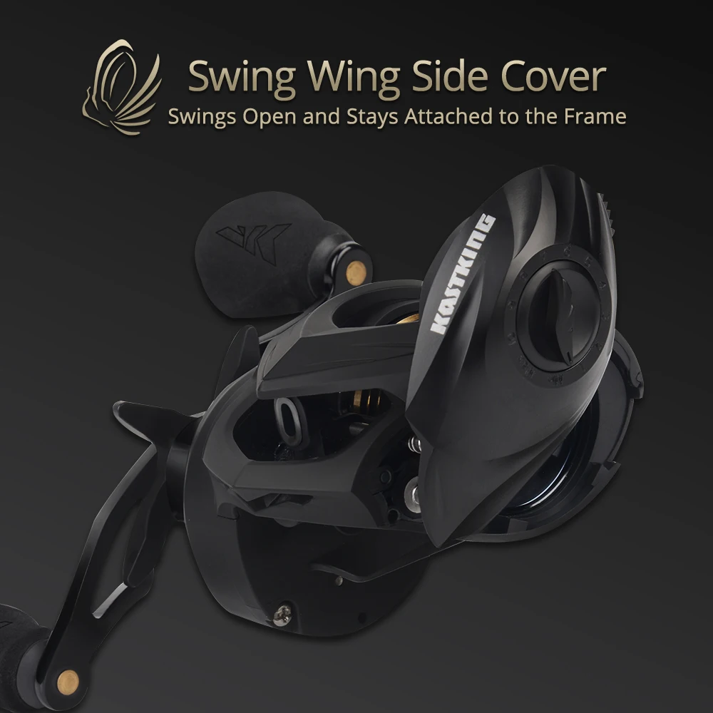 KastKing Eagle-carrete de pesca Baitcasting 7 + 1, rodamientos de bolas de acero inoxidable blindados, frenos magnéticos de arrastre máximo de 8kg, bobina de pesca - imagen 5