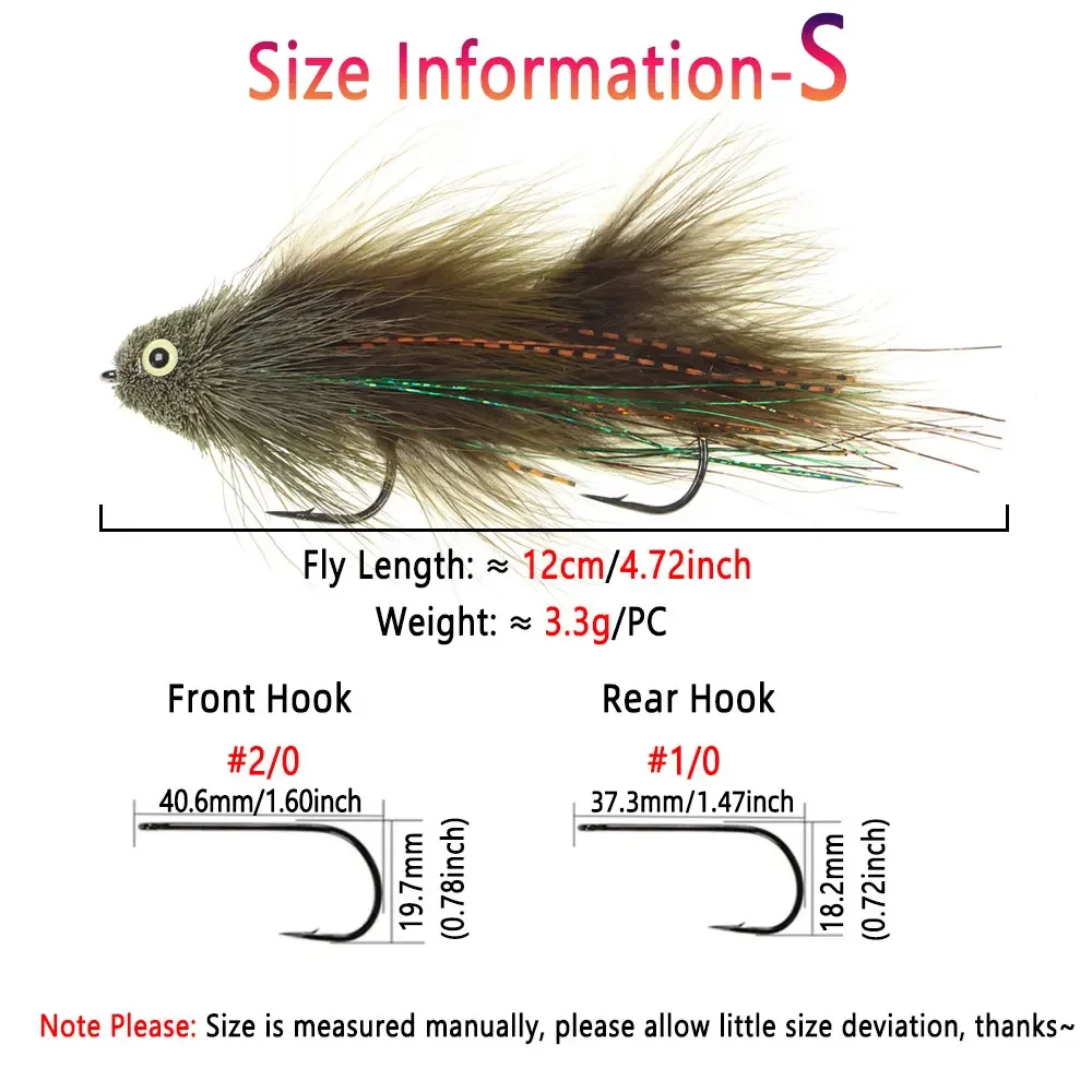 Bimoo-banderas de pescado articuladas, pelo de ciervo, lubina, insecto, columna vertebral, gran juego, pez, pesca en mar, Lucio, lubina, trucha, Señuelos de Pesca - imagen 4