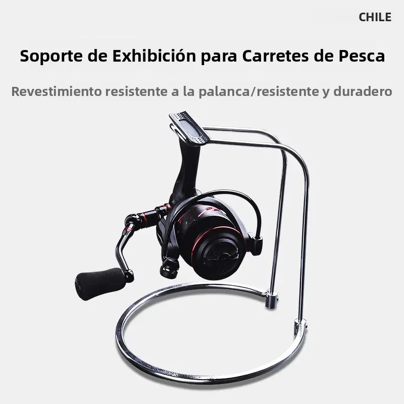 Expositor Metálico para Carrete Spinning – Acero Inoxidable Infantil