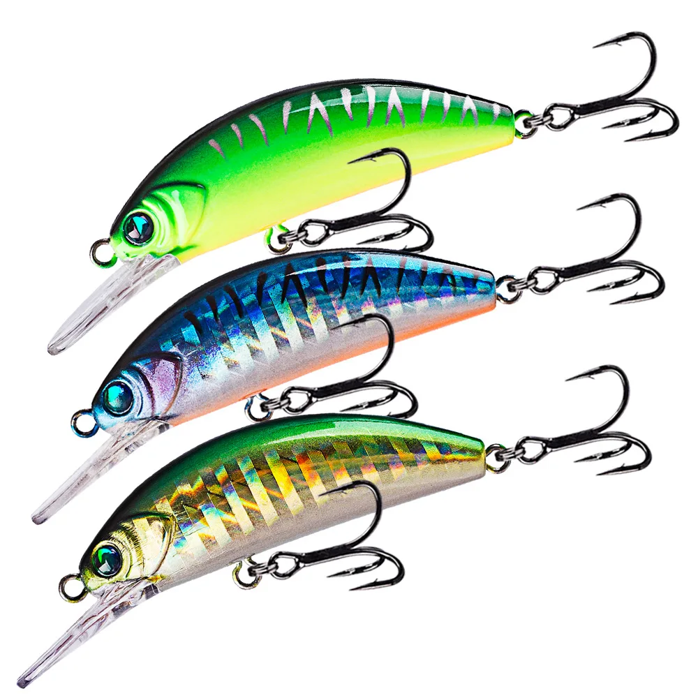Señuelo Crankbait flotante láser para lubina, trucha y lucio