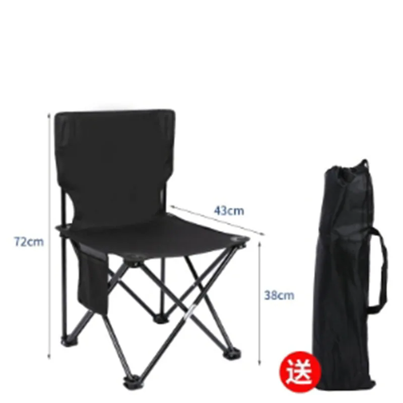 Silla plegable pesca portátil con bolsa – Ligera y cómoda