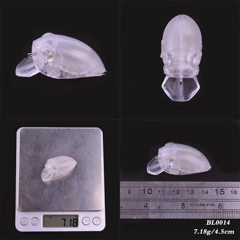 Wobbler-señuelos de pesca de Lucio, cebo Artificial en blanco con múltiples secciones articuladas, Crankbait, cebo de pez falso sin pintar, bricolaje - imagen 4