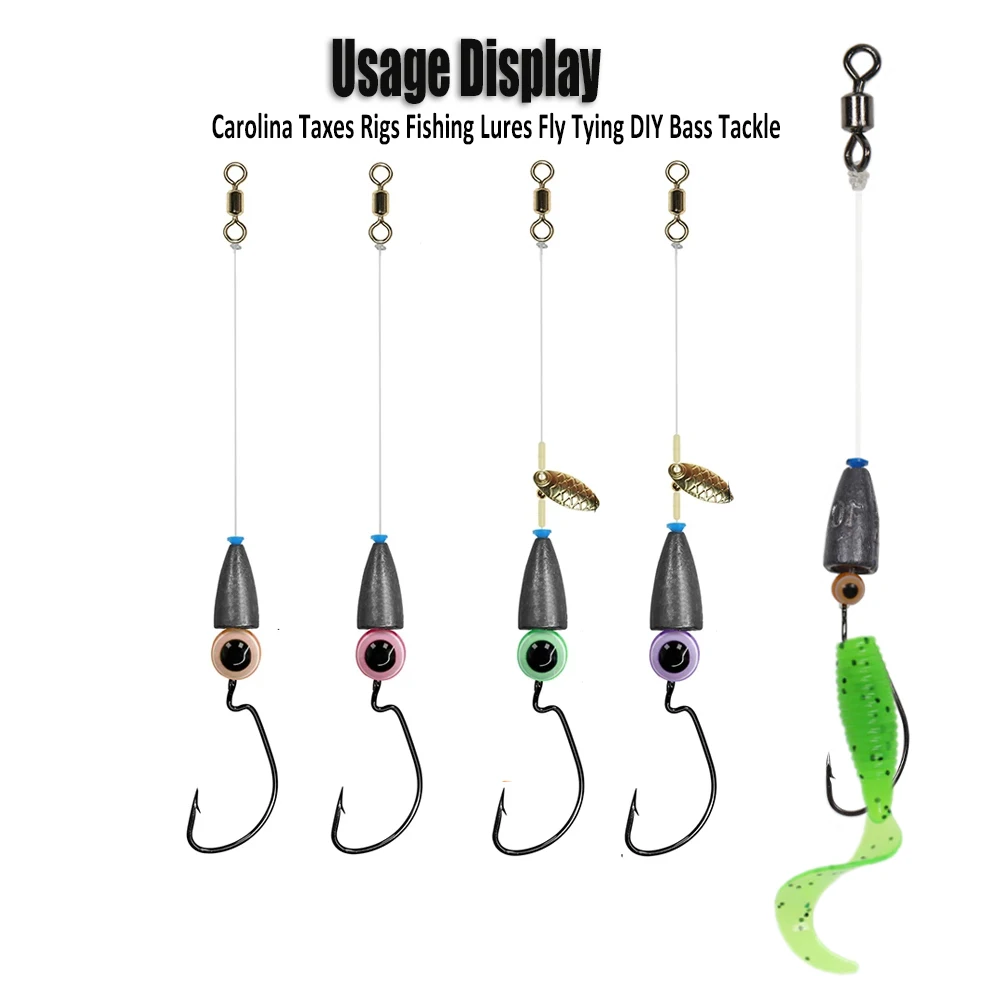 Wifreo-Cuentas de pesca con forma de ojo de pez, Señuelos de Pesca, Material de atado de moscas, aparejos de lubina suaves, 30/120 piezas - imagen 5