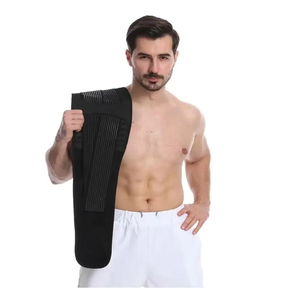 Cinturón de entrenamiento de cintura de 8 resortes, cinturón de soporte de columna ajustable y transpirable, soporte fuerte, presurización, cinturón Lumbar ortopédico - imagen 3