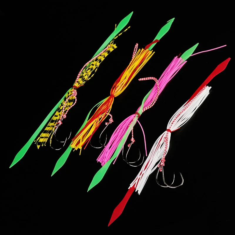 ARDEA Madai-falda de goma de calamar, 10 mechones, deslizador de silicona, Tai Kabura Jigs, pulpo, pargo, plantilla, señuelo de pesca, aparejos - imagen 2