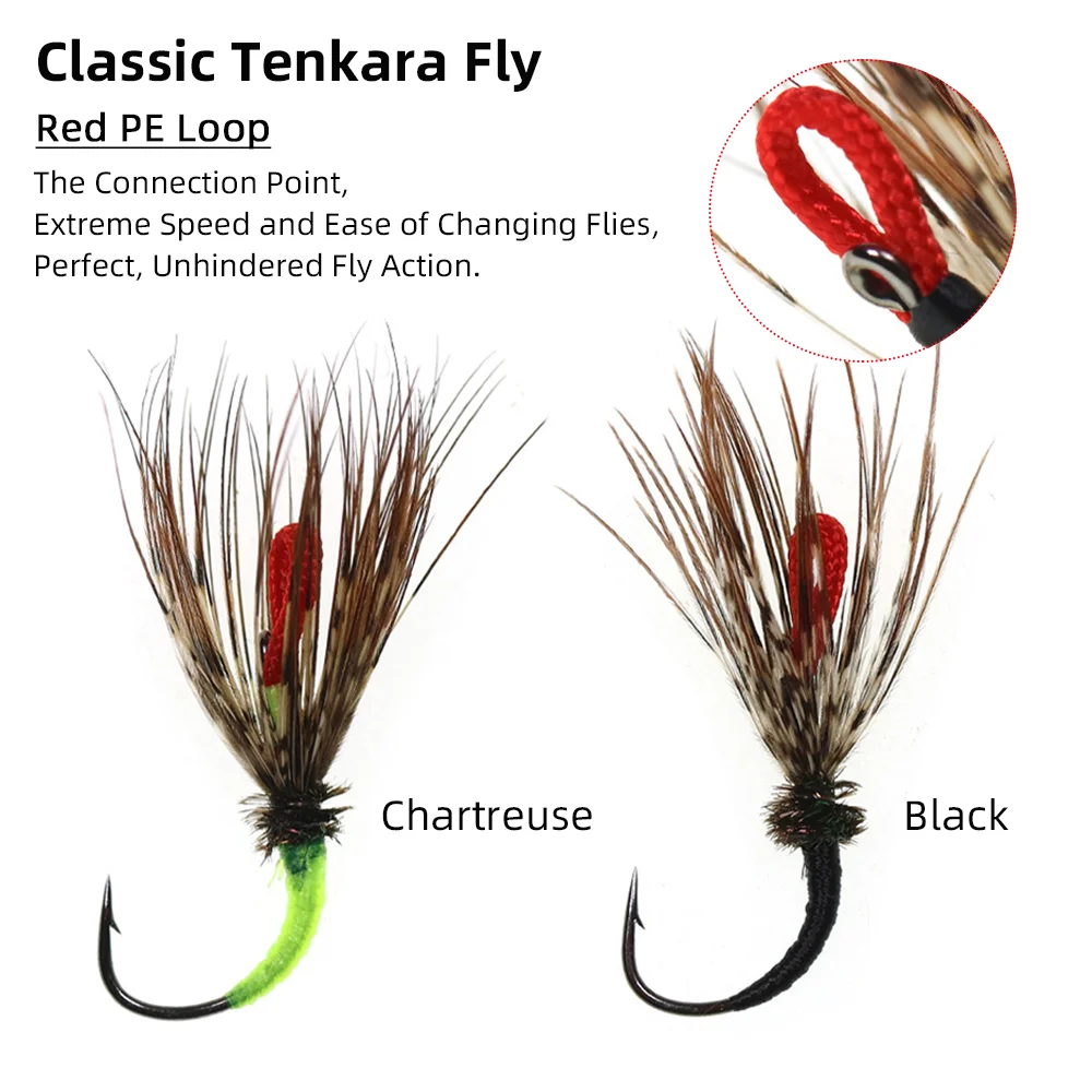 Wifreo 8 piezas # 12 señuelos de pesca clásicos Tenkara Fly Grizzly Hackle con púas, mosca húmeda, insecto Artificial, trucha, carpa, salmón - imagen 3