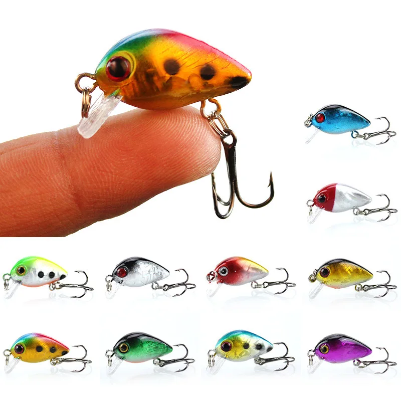 Mini Señuelos de Pesca de pececillo que se hunden, 10 Uds., 30mm, 1,5G, Jerkbaits, cebo Artificial de Peche, señuelo Wobbler para pesca de carpa, lubina y trucha - imagen 2