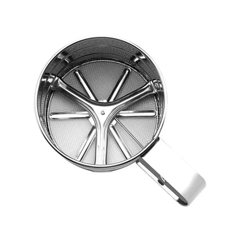 Nuevos coladores de alimentos, herramientas de polvo, filtro de mano de acero inoxidable, colador, tamiz de harina, agitadores, herramientas de conveniencia de cocina - imagen 5