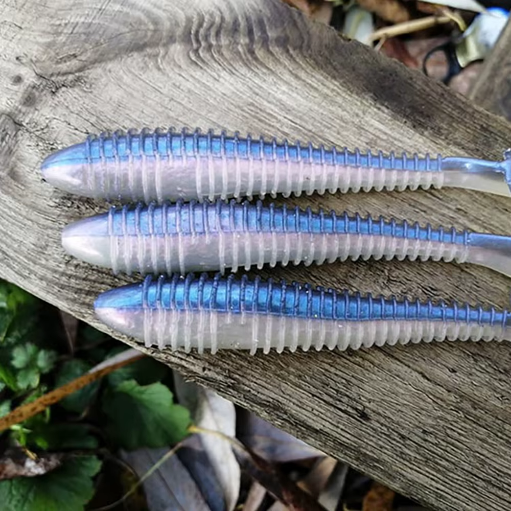 ESFISHING Vibro Fat señuelo silicona artificial lucio 65-125mm